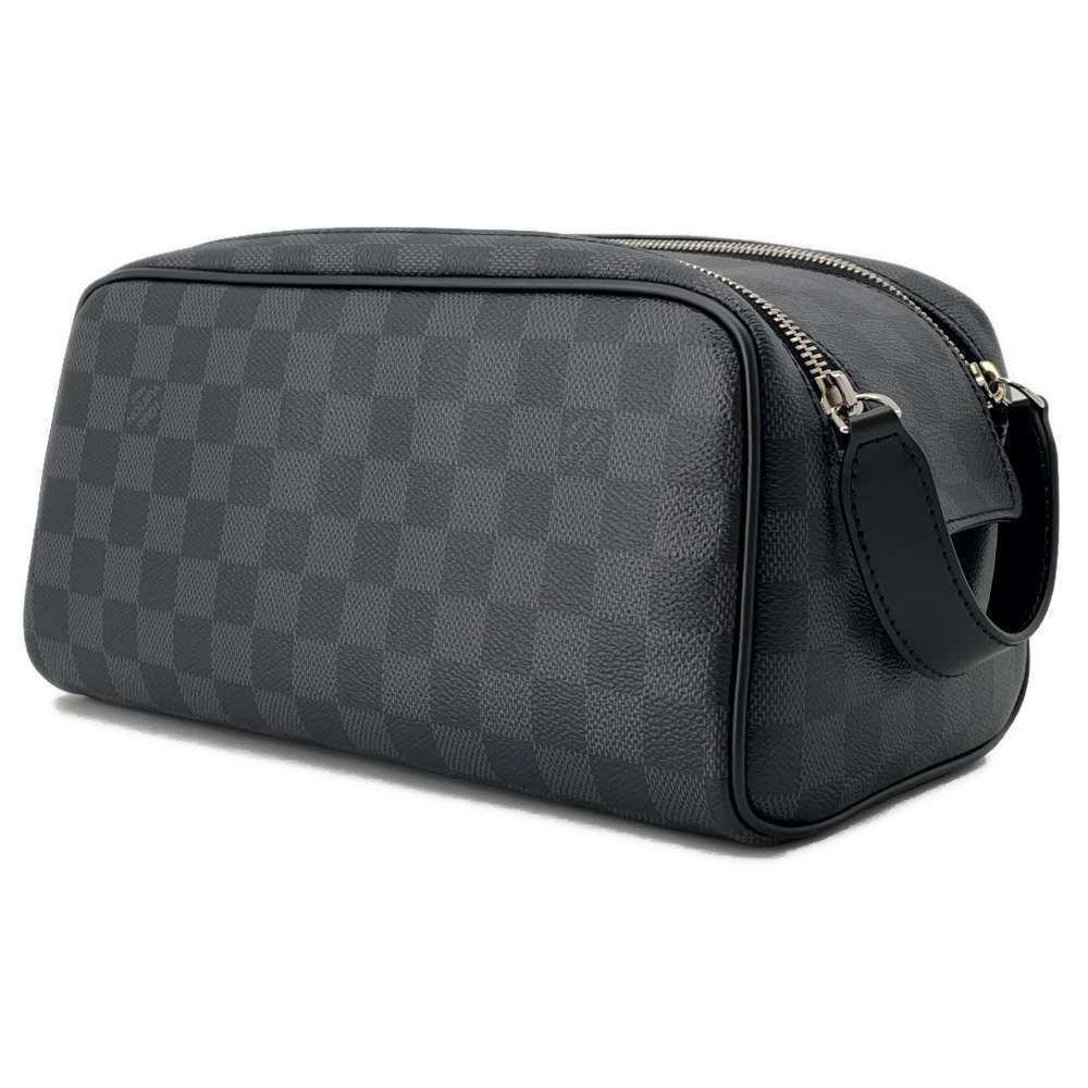 Louis Vuitton Dopp Black Damier Shoulder Graphite Black Bag - Picture 1 of 6